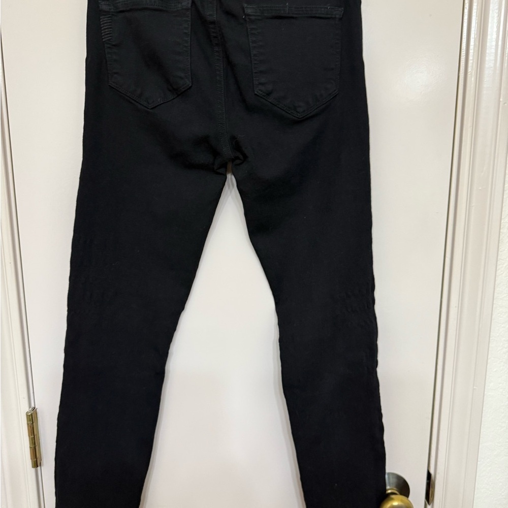 Paige Verdugo Cropped Black Women's Jeans - Picture 2 of 4
